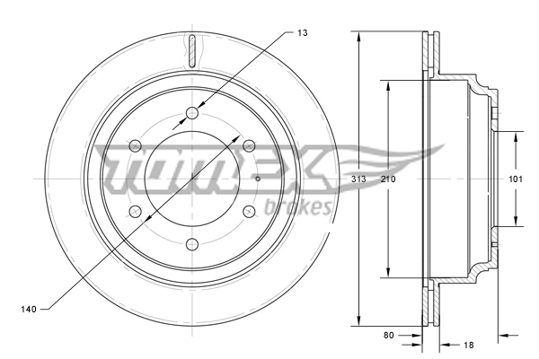 TOMEX Brakes TX 73-70...